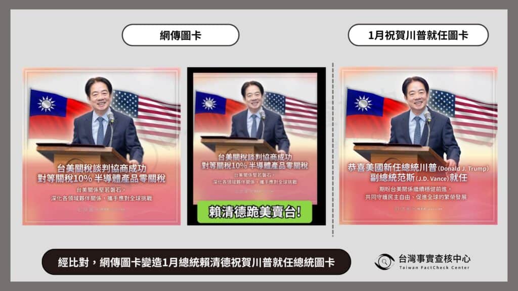 網傳比對圖卡 / 製圖 台灣事實查核中心