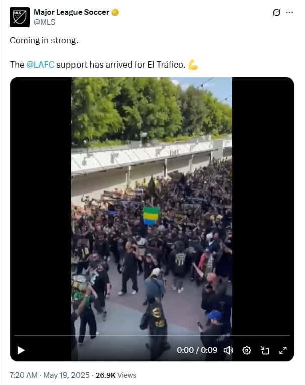 美國職業足球大聯盟推文/查核中心擷圖