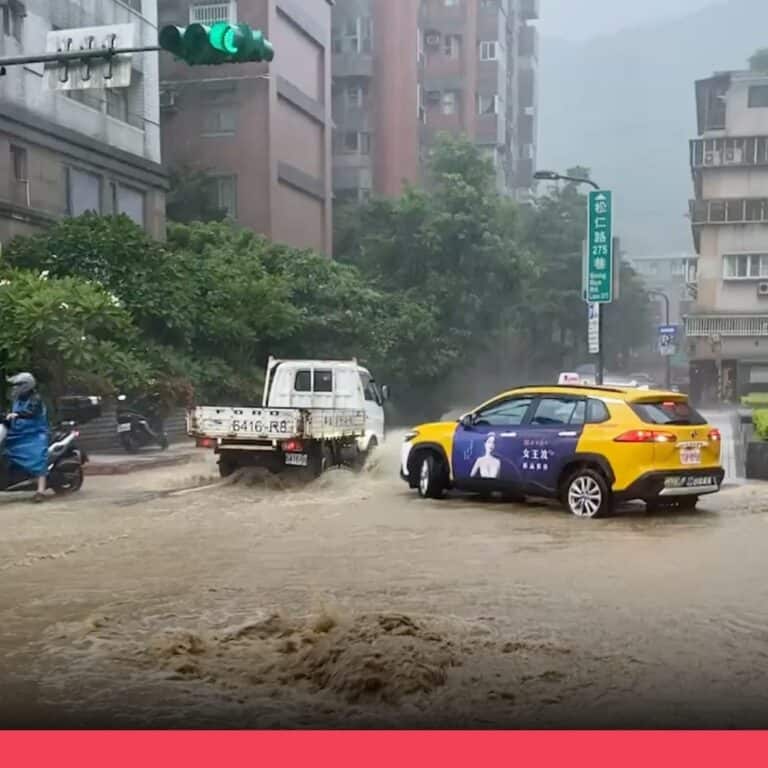 去年舊畫面遭錯稱是近期北市信義區與立法院發生淹水
