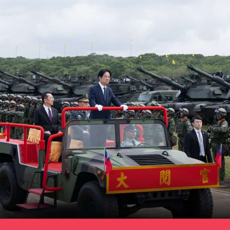 網傳「賴清德黃埔閱兵」畫面實為陸軍戰車成軍活動，並非閱兵典禮