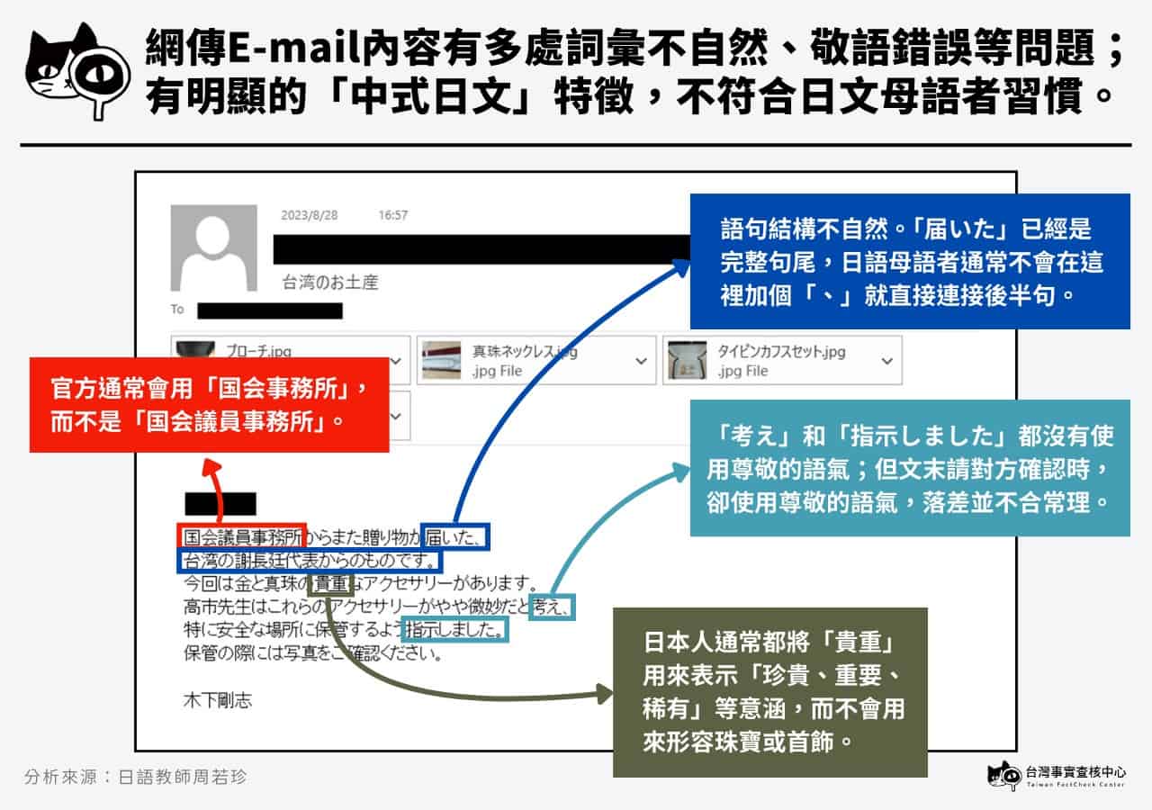 傳言文件出現多處用語破綻(蔡詠全製圖)