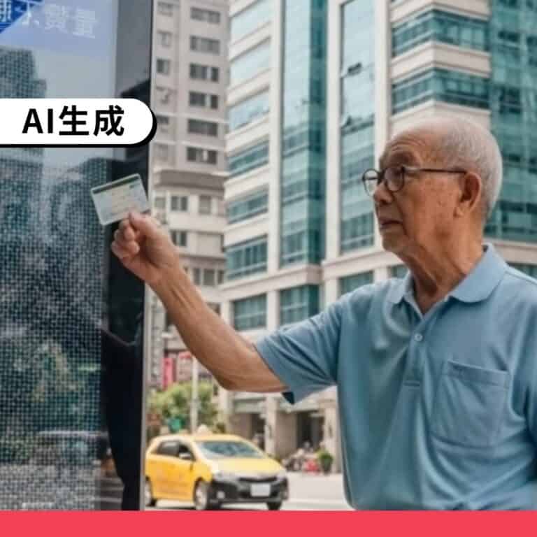 網傳「2026年敬老卡功能大爆發」，為AI生成的不實訊息