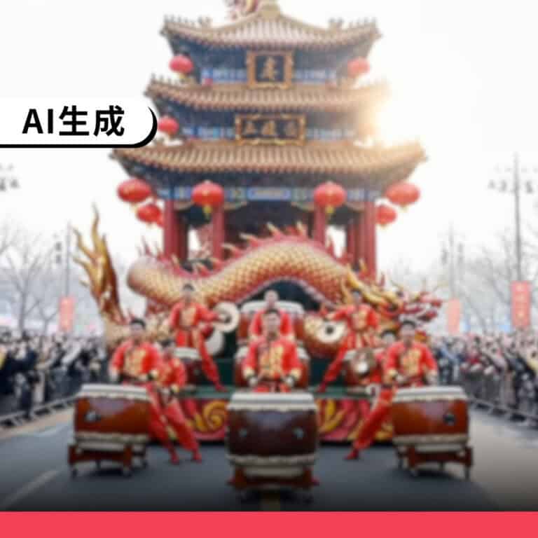 網傳「2026北京新年慶典遊行」為AI生成的虛構畫面