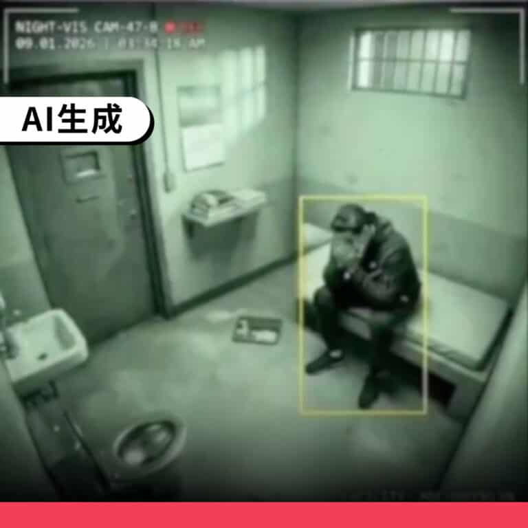 網傳「馬杜洛精神崩潰監獄照」，是AI生成影像