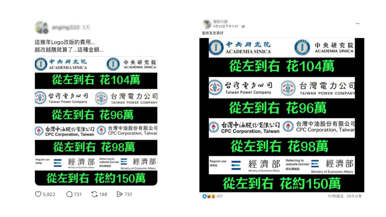 社群媒體流傳貼文