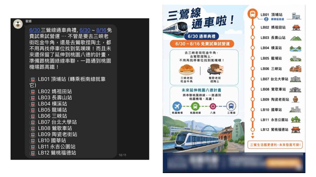 社群平台流傳訊息、圖片